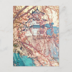 Yoshida Hiroshi Hirosaki Castle japan shin hanga Postcard