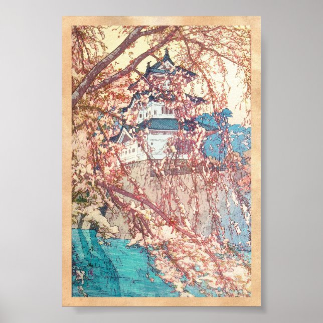Yoshida Hiroshi Hirosaki Castle japan shin hanga Poster (Front)
