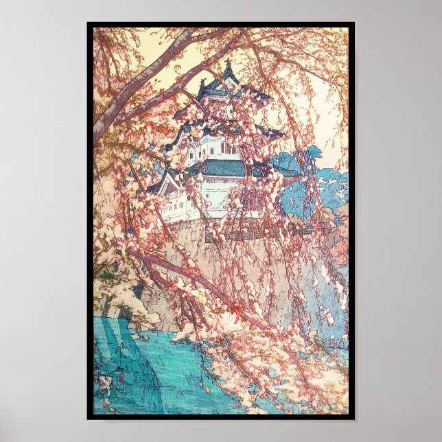 Yoshida Hiroshi Hirosaki Castle japan shin hanga Poster (Front)
