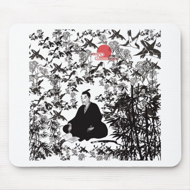 Yoshida Shoin and Birds Mouse Mat (Front)