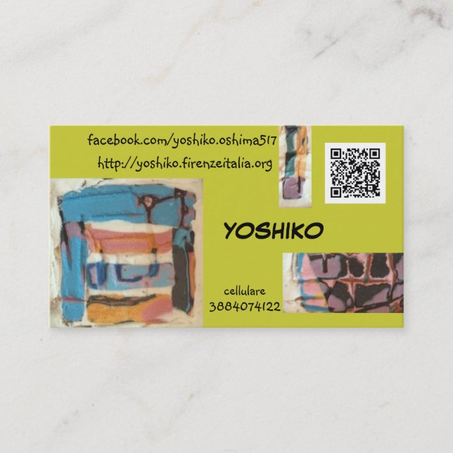 yoshiko business card (Front)