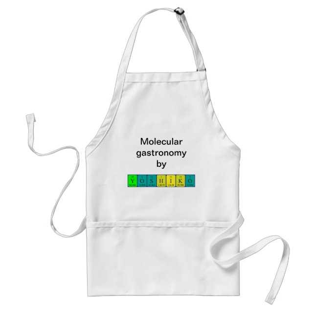 Yoshiko periodic table name apron (Front)
