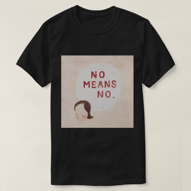 yoshitomo nara japanese no means no     T-Shirt (Design Front)