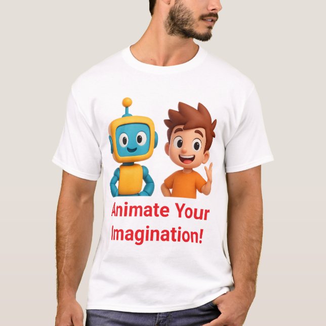YoToon Studio Funny 3D Cartoon T-Shirt – Animate Y (Front)
