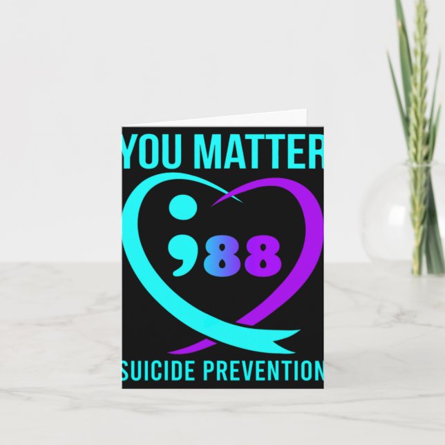 You 988 Suicide Prevention Awareness  Card (Front)