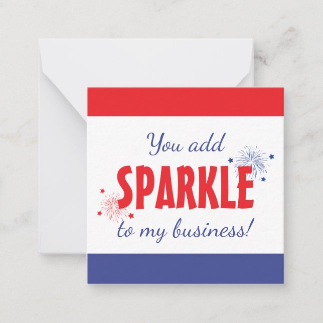 You Add Sparkle To My Business Card (Front)