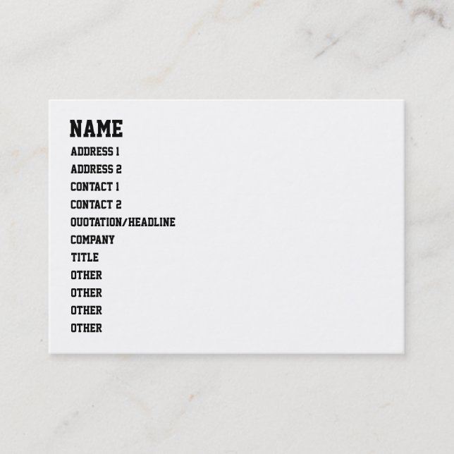 you ain't HIP HOP Business Card (Front)