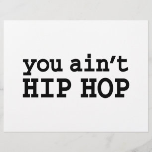 you ain't HIP HOP Flyer