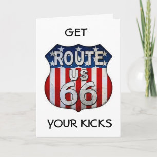 **YOU ALWAYS GET YOUR KICKS** **50th BIRTHDAY** Card