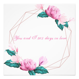 You and I 365 days in love  Photo Print
