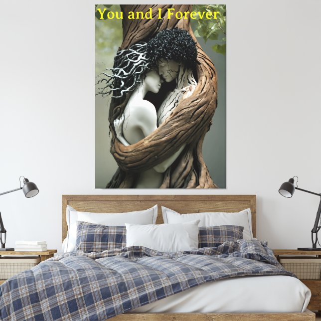 You and I Forever Canvas Print (Insitu(Bedroom))
