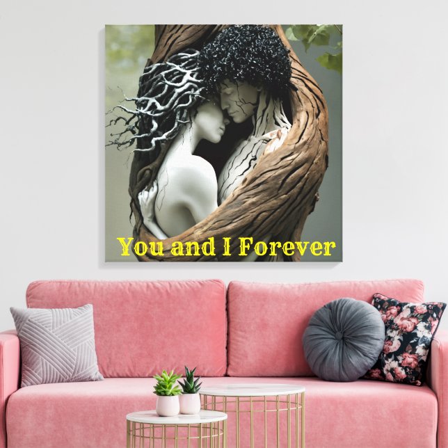 You and I Forever Canvas Print (Insitu(LivingRoom))