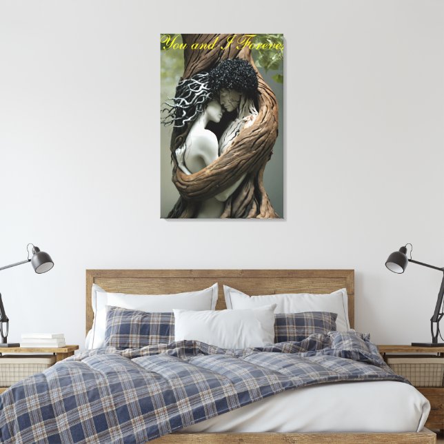 You and I Forever Canvas Print (Insitu(Bedroom))