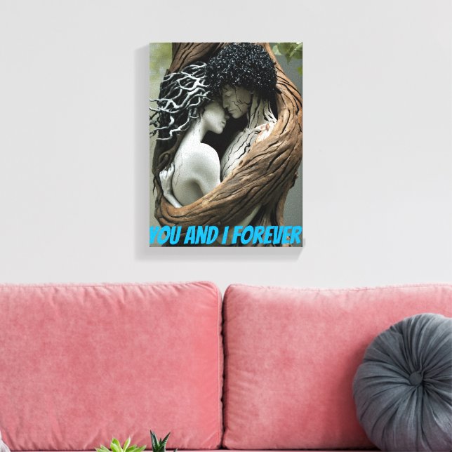 You and I Forever Canvas Print (Insitu(LivingRoom))