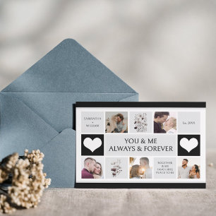 You and Me Always & Forever Photo Collage Holiday Card