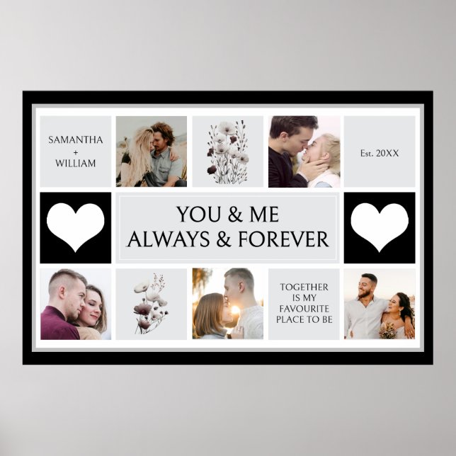 You and Me Always & Forever Photo Collage  Poster (Front)