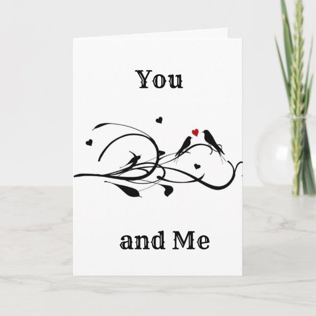 **YOU AND ME FOR ETERNITY** ANNIVERSARY LOVE CARD (Front)