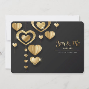 You and Me Forever Happy Valentine's Day Holiday Card