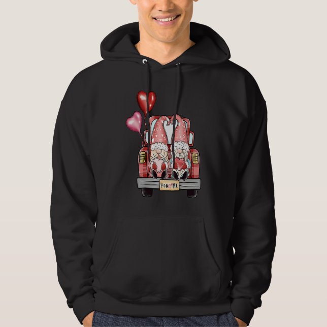 You and Me Gnomes Matching Valentine's Day Couples Hoodie (Front)