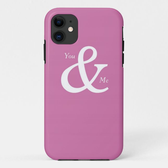 You and Me in Pink Case-Mate iPhone Case (Back)