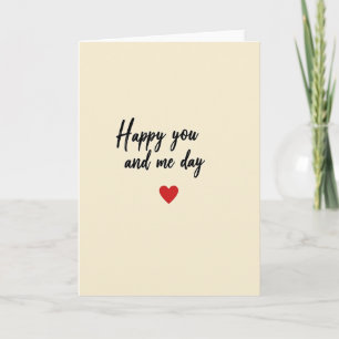 You And Me Love Card