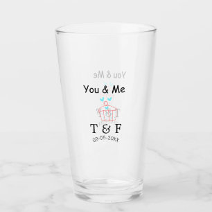 You and me love cup cake red valentine's day name