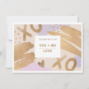 You and Me Love XOXO Valentine's Day Card