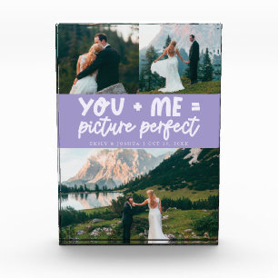 You and Me Picture Perfect Newlywed Lilac Photo Block