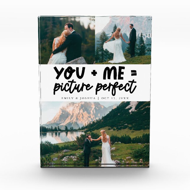 You and Me Picture Perfect Newlywed  Photo Block (Front)