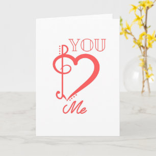 You and Me Romantic Couple Card