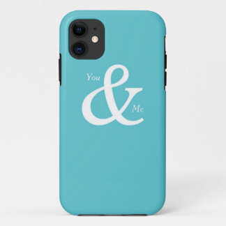 You and Me Teal iPhone 11 Case