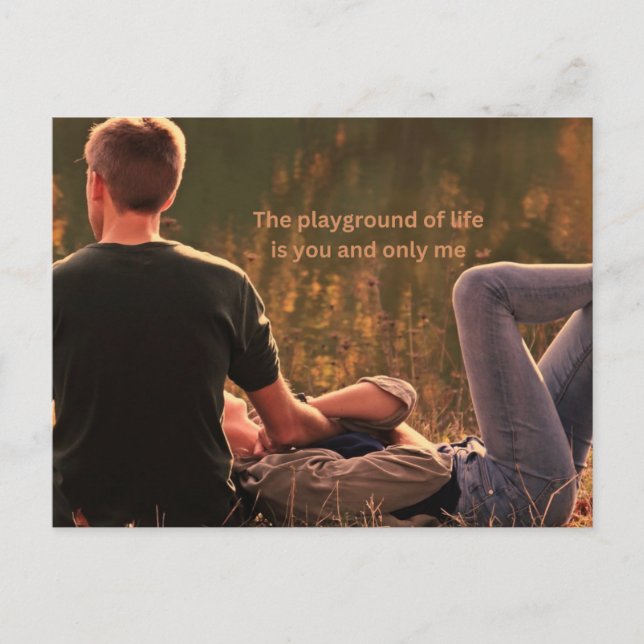 You and only me postcard (Front)