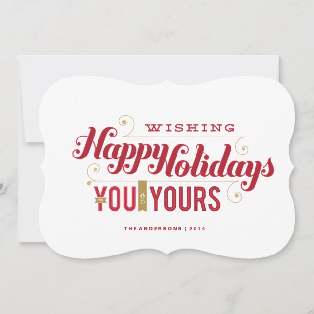 You and Yours Holiday Card (Front)