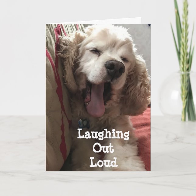 YOU ARE***75*** LAUGHING OUT LOUD CARD (Front)