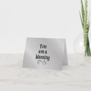 You are a Blessing Thank You Card