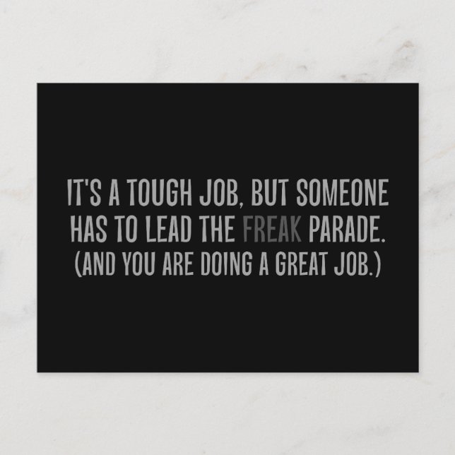 You are a excellent leader postcard (Front)