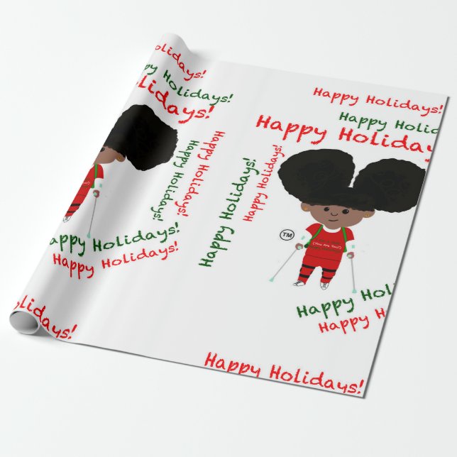 You Are A Gift Special Needs Wrapping Paper (Unrolled)