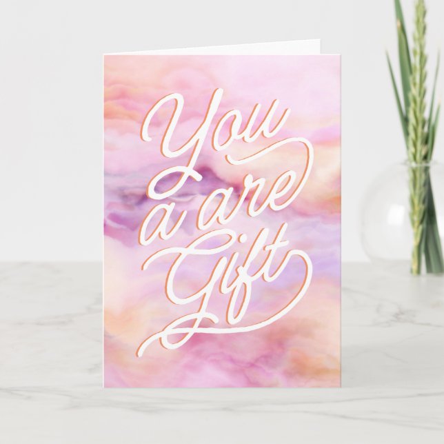 You Are A Gift Teacher Friend Mum Card (Front)