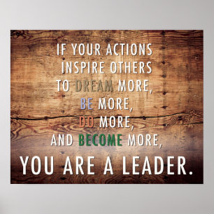 You are a leader poster