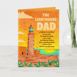 You are a lighthouse dad Father's Day Personalised Card