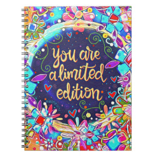 You are a Limited Addition Fun Floral Inspirivity Notebook