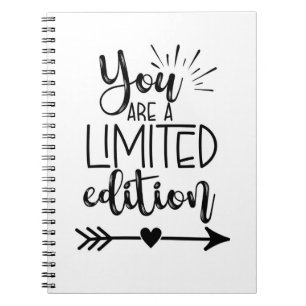 you are a limited edition milestone birthday  card notebook