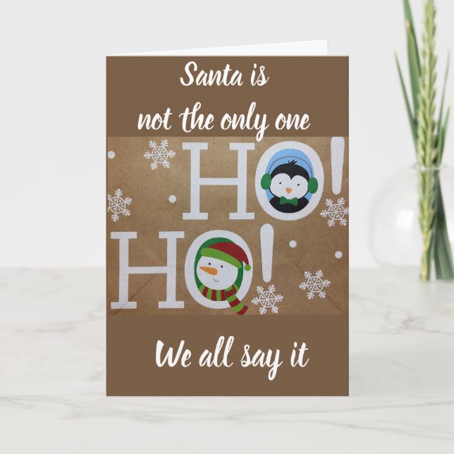 **YOU ARE A SPECIAL*** CHRISTMAS HO HO HO HOLIDAY CARD (Front)