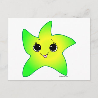 You are a Star - green Postcard