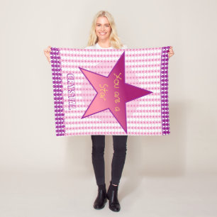 You Are A Star Personalise Baby Fleece Blanket