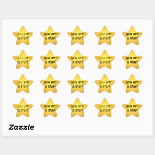 You are a star! star sticker