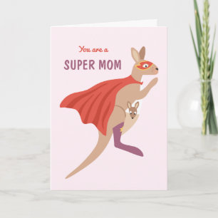 You are a super mum - funny mother's day card