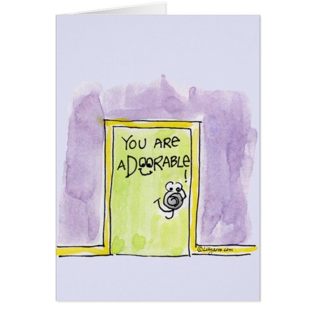 You are aDOORable cartoon (Front)