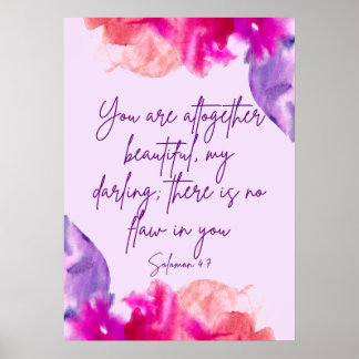 "You are altogether beautiful" bible verse  Poster