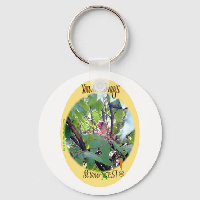 You Are Always AT Your Best (Nest)! Key Ring (Front)
